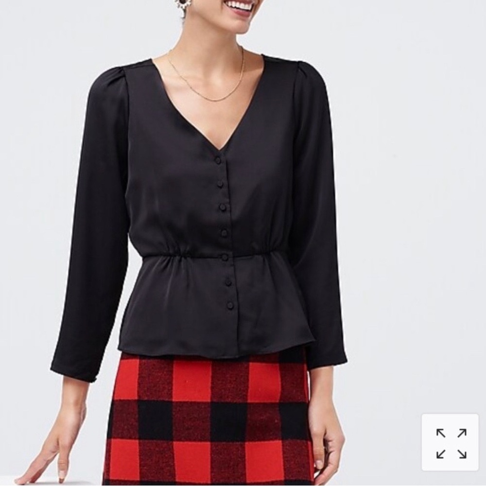 J. Crew satin crepe top